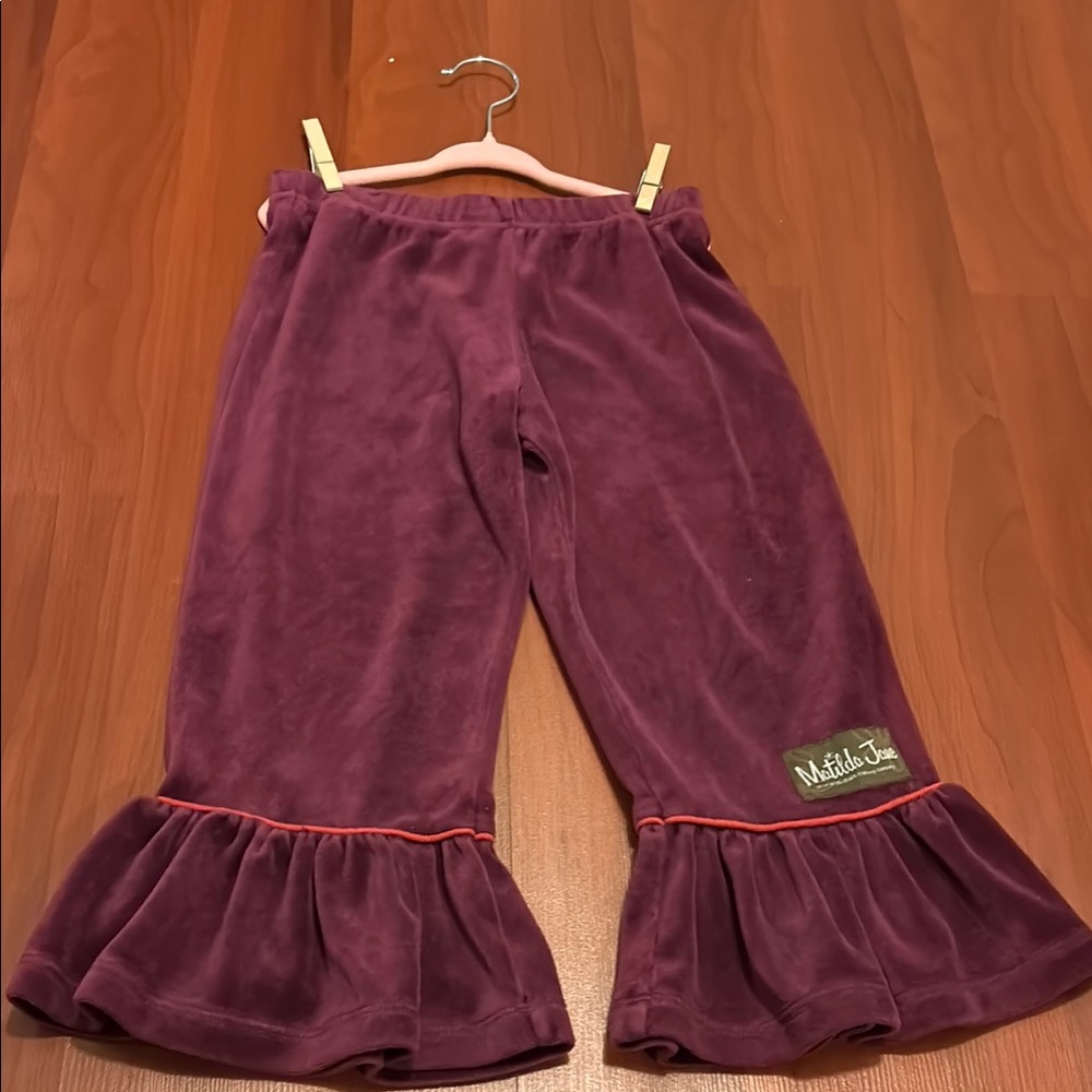 Matilda Jane Purple Ruffle Hem Pants